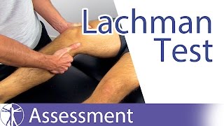 Lachman Test  Cruciate Ligament [upl. by Carmelina646]