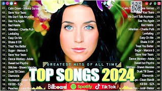 Billboard Pop Songs 2024 Playlist 🍀The Weeknd Bruno Mars Ed Sheeran AdeleSia RihannaDua Lipa [upl. by Atiekahs]