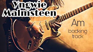 Neoclassical Metal Hard Rock Yngwie Malmsteen style Backing Track in Am  90 BPM [upl. by Yrrem]