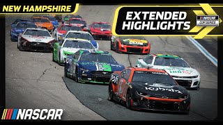 Crayon 301 from New Hampshire  Extended Highlights  NASCAR Cup Series [upl. by Neztnaj]