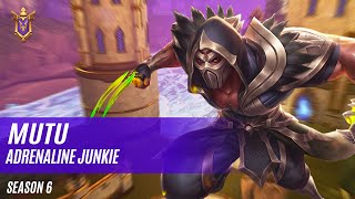 MUTU KOGA PALADINS COMPETITIVE SEASON 6 ADRENALINE JUNKIE [upl. by Enived]