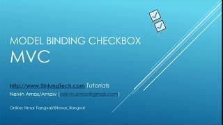 How to Bind Checkbox in MVC C 3 Key Points Tutorial [upl. by Cleavland898]