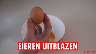 DIY Pasen Hoe blaas je een ei uit [upl. by Eimot]