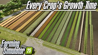 FS25 Crop Growth Times with Chart  Farming Simulator 25 [upl. by Boote138]