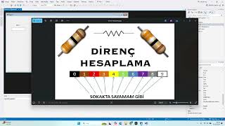 C İLE DİRENÇ HESAPLAMA PROGRAMI [upl. by Zachariah]