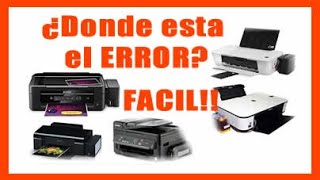 Mi impresora no imprime y tiene tinta Como Saber donde esta el error Epson  Canon  Hp FACIL [upl. by Olav]