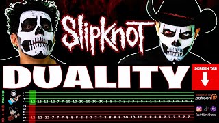 【SLIPKNOT】 Duality  cover by Dotti Brothers  GUITARBASS LESSON [upl. by Anoerb]