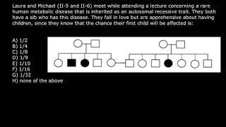 Pedigree probability practice problem [upl. by Nellie]