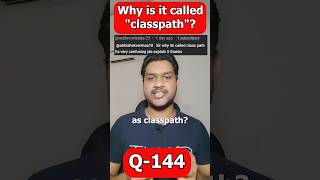 Why is it called classpath java interview interviewtips springboot [upl. by Nylad]