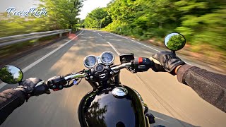 020 Bonneville T120 Late Afternoon Ride in Zao  Pure Exhaust Sound 2023 Summer [upl. by Selia]