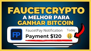 Melhor Faucet para Ganhar Bitcoin Grátis FaucetCrypto [upl. by Yngad333]