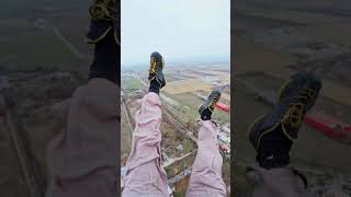 POV You jump an old Romanian chimney basejump pov chimney [upl. by Lesak369]