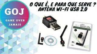 ANTENA WIFI USB 20 PARA QUE SERVE  ADAPTADOR WIRELESS  802IIN [upl. by Rick]