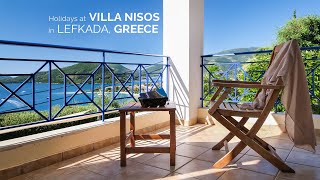 Holiday Villa Nisos in Perigiali Nidri Lefkada Ionian Islands Greece [upl. by Hgielime]