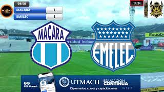 En Vivo MACARA VS EMELEC [upl. by Eldnik]