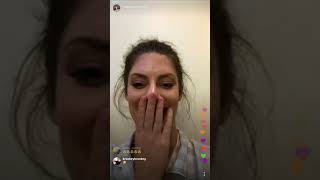 LELE PONS KISSING TWAN LIVE ON INSTAGRAM HANNAH STOCKINGS LIVE STORY [upl. by Nomit]