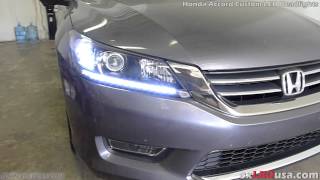 exLEDusa Honda Accord Custom LED Headlights [upl. by Ahsinrac]