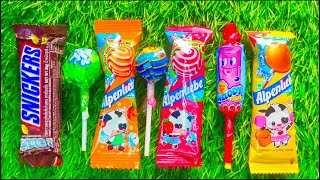 ASMR Popular gummy Candys  lots of colorful rainbow lollipop candy chocolate eat  satisfying video [upl. by Prentiss]