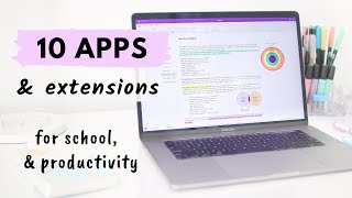 10 Apps amp Extensions for School amp Productivity all students need 🖥 [upl. by Ylerebmik]