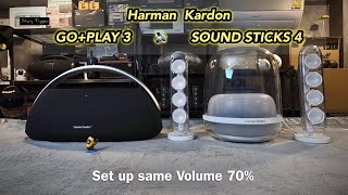 Harman Kardon Goplay 3 vs Harman Kardon SoundSticks 4 [upl. by Eelarac]