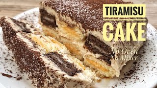 Resep Tiramisu Cake Anti Gagal No Mixer amp No Oven [upl. by Duile]