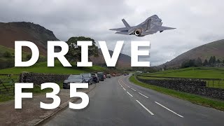 Epic TimeLapse Drive Grasmere Village Lake District with F35 Fighter Flyover Dunmail Raise [upl. by Milas]