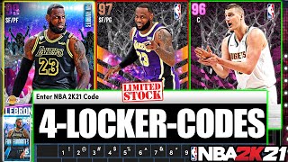 FREE LEBRON JAMES 4 NEW LIMITED LOCKER CODES FOR A FREE GALAXY OPAL AND PLAYERS IN NBA 2K21 MYTEAM [upl. by Kling192]