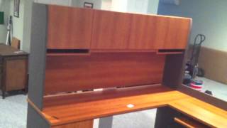 bestar u shaped office desk assembly service in DC MD VA by Furniture Assembly Experts LLC [upl. by Alleahcim]