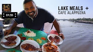 ആലപ്പുഴ ഫിഷ് മീൽസ്  Alappuzha Fish Fry Meals in Middle of Water  Persimmon Milkshake [upl. by Anavas]