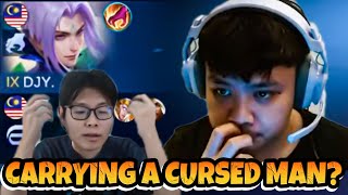 Carrying DJYGaming in Ranked Part 1  Mobile Legends  BTK Zia [upl. by Colwin]