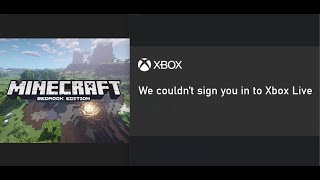 Fix Minecraft Bedrock Edition Error We Couldnt Sign You In To Xbox Live On Windows 1110 PC [upl. by Leind]