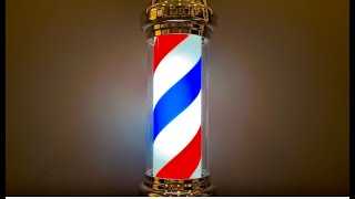 Barber Shop Sound Effects and Stock Video  Barber Shop Pole [upl. by Judenberg]