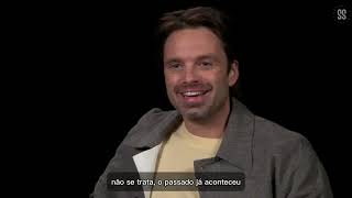 LEGENDADO Entrevista com as estrelas de quotThe Apprenticequot Sebastian Stan e Jeremy Strong [upl. by Htiduy]