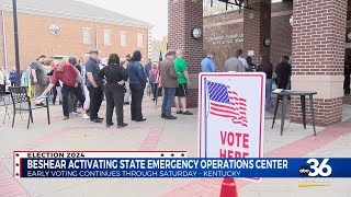 Beshear activating state emergency operations center for election security [upl. by Akena]