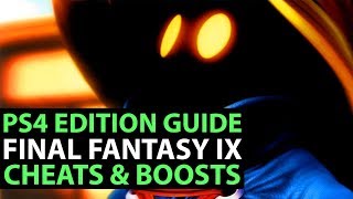 Final Fantasy IX PS4 Gameplay  CHEATS GUIDE  HOW TO ACCESS INGAME CHEATS amp BOOSTERS [upl. by Gesner626]