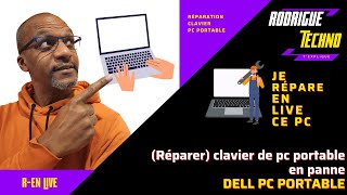 Réparation dun clavier de pc portable DELL dont certaines touches ne marchent plus problème liquide [upl. by Earej]