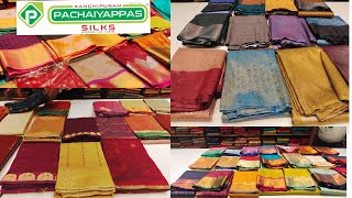 T Nagar Pachaiyappas Silks Exclusive Art SilksWedding silksParty wearBlended silks Collections [upl. by Daloris]