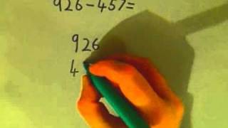 3 Digit Subtraction with regrouping from the hundreds and tens [upl. by Nanyt]