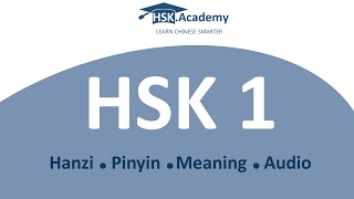 HSK 1 Vocabulary List 150 words in 10 min [upl. by Kauslick]