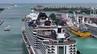 MSC Seascape leaving Miami [upl. by Nymsaj943]