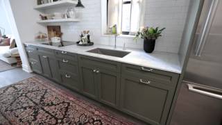 Interior Design — Narrow amp Timeless Rowhouse Kitchen Design Makeover [upl. by Babara]