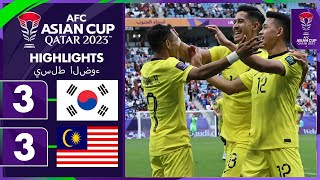 COMEBACK DRAMATIS  FULL HIGHLIGHT KOREA SELATAN 33 MALAYSIA PIALA ASIA 2024 Fans Camera [upl. by Ahseinar]