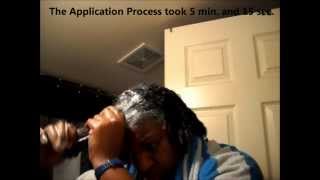 How to apply texturizer natural hair How to apply Just For Me Texture Softener natural hair Pt2 [upl. by Doykos]