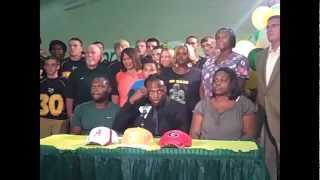 Video Yulee running back Derrick Henry commits Alabama [upl. by Hsemar]