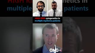 high risk cytogenetics in multiple myeloma patients  Dr Jens Hillengass oncology shorts cancer [upl. by Victoria20]