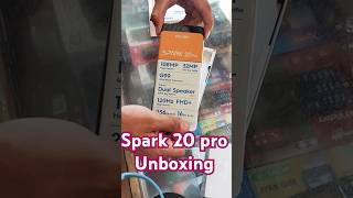 tecnospark20pro Mobile unboxing 8816Ram 256GBRom [upl. by Ahsitruc]