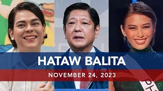 UNTV HATAW BALITA  November 24 2023 [upl. by Alika]