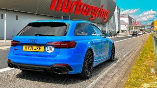 2022 Audi RS4 Review London To Germany 🇩🇪 N24H Roadtrip [upl. by Anassor191]