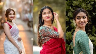 New Saree Pose Photography ideas  Dp Saree Photo Pose idea saree photography [upl. by Amir]