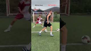 attacker VS defender football soccer defender attacker coach student [upl. by Ellienad18]